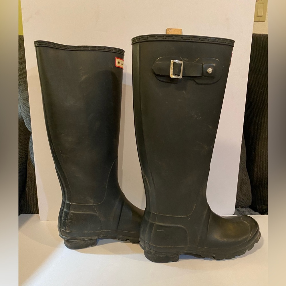 Hunter flat black 16”  Waterproof Boots